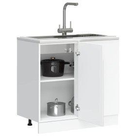 Mueble bajo de cocina Porto alto brillo blanco von , Küchenschränke - Ref: Foro24-854300, Preis: 91,21 €, Rabatt: %
