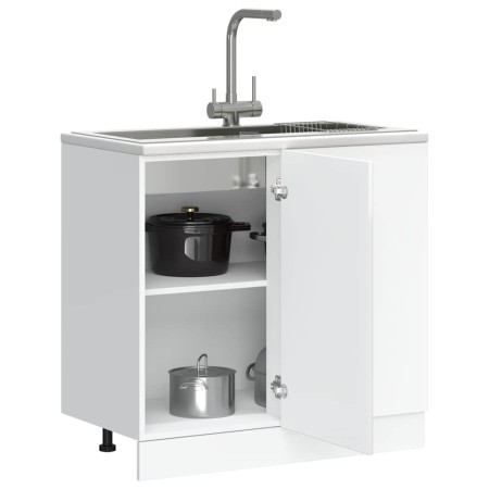 Mueble bajo de cocina Porto alto brillo blanco von , Küchenschränke - Ref: Foro24-854300, Preis: 91,21 €, Rabatt: %