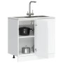 Mueble bajo de cocina Porto alto brillo blanco von , Küchenschränke - Ref: Foro24-854300, Preis: 91,21 €, Rabatt: %