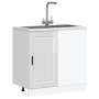 Mueble bajo de cocina Porto alto brillo blanco von , Küchenschränke - Ref: Foro24-854300, Preis: 91,21 €, Rabatt: %