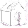 Casa para gatos cera marrón 41x50x50 cm madera maciza pino von , Katzenmöbel - Ref: Foro24-859297, Preis: 61,82 €, Rabatt: %