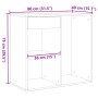 Armario de maquillaje madera roble artesanal 80x40x75 cm von , Schränke und Lagerung - Ref: Foro24-857030, Preis: 76,06 €, Ra...