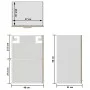 Hanging glass and wood cabinet, engineered oak, 40x31x60 cm. by vidaXL, Kitchen cabinets - Ref: Foro24-802508, Price: 43,89 €...