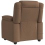 Sillón reclinable con masaje de tela marrón by , Armchairs - Ref: Foro24-4015714, Price: 244,52 €, Discount: %