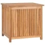 Caja de almacenaje de jardín madera maciza de teca 60x50x58 cm de vidaXL, Cajas de almacenaje para exteriores - Ref: Foro24-3...