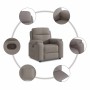 Sillón reclinable de tela gris taupe von , Sessel - Ref: Foro24-4015687, Preis: 192,33 €, Rabatt: %