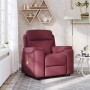Sillón de masaje reclinable de tela color vino tinto by , Armchairs - Ref: Foro24-4015693, Price: 204,21 €, Discount: %