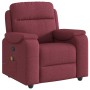 Sillón de masaje reclinable de tela color vino tinto de , Sillones - Ref: Foro24-4015693, Precio: 204,11 €