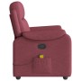 Sillón de masaje reclinable de tela color vino tinto by , Armchairs - Ref: Foro24-4015693, Price: 204,21 €, Discount: %