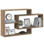 Estante de pared madera ingeniería roble artisian 104x20x58,5cm by , Shelves and shelves - Ref: Foro24-855823, Price: 55,43 €...