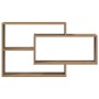Estante de pared madera ingeniería roble artisian 104x20x58,5cm by , Shelves and shelves - Ref: Foro24-855823, Price: 55,43 €...