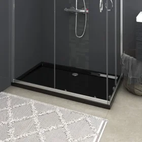 Rectangular black ABS shower tray 70x120 cm by vidaXL, Shower trays - Ref: Foro24-148914, Price: 106,50 €, Discount: %