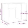 Escritorio de madera de ingeniería envejecida 100x55x75 cm by , Desks - Ref: Foro24-855856, Price: 76,08 €, Discount: %