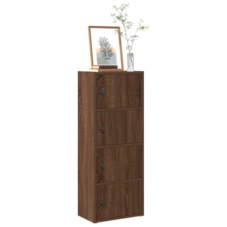 Estantería madera de ingeniería marrón roble 40x24x102 cm by , Bookcases and shelves - Ref: Foro24-860379, Price: 76,25 €, Di...