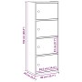 Estantería madera de ingeniería marrón roble 40x24x102 cm by , Bookcases and shelves - Ref: Foro24-860379, Price: 76,25 €, Di...