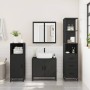 Juego de muebles de baño 3 pzas madera contrachapada negro de , Muebles de baño - Ref: Foro24-3301125, Precio: 253,77 €