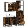 Set de muebles baño 3 pzas madera contrachapada roble ahumado by , Bathroom furniture - Ref: Foro24-3301152, Price: 232,99 €,...