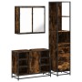 Set de muebles baño 3 pzas madera contrachapada roble ahumado by , Bathroom furniture - Ref: Foro24-3301152, Price: 232,99 €,...