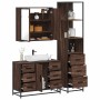 Set de muebles baño 3 pzas madera contrachapada roble marrón by , Bathroom furniture - Ref: Foro24-3301144, Price: 289,75 €, ...