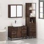 Set de muebles baño 3 pzas madera contrachapada roble marrón by , Bathroom furniture - Ref: Foro24-3301144, Price: 289,75 €, ...