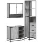 Set de muebles de baño 3 pzas madera contrachapada gris sonoma by , Bathroom furniture - Ref: Foro24-3301178, Price: 266,66 €...
