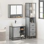 Set de muebles de baño 3 pzas madera contrachapada gris sonoma by , Bathroom furniture - Ref: Foro24-3301178, Price: 266,66 €...