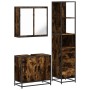 Set de muebles baño 3 pzas madera contrachapada roble ahumado by , Bathroom furniture - Ref: Foro24-3301127, Price: 212,46 €,...