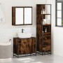 Set de muebles baño 3 pzas madera contrachapada roble ahumado by , Bathroom furniture - Ref: Foro24-3301127, Price: 212,46 €,...