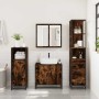 Set de muebles baño 3 pzas madera contrachapada roble ahumado by , Bathroom furniture - Ref: Foro24-3301127, Price: 212,46 €,...