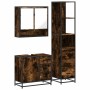 Set de muebles baño 3 pzas madera contrachapada roble ahumado by , Bathroom furniture - Ref: Foro24-3301167, Price: 250,87 €,...