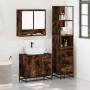 Set de muebles baño 3 pzas madera contrachapada roble ahumado by , Bathroom furniture - Ref: Foro24-3301167, Price: 250,87 €,...