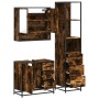 Set de muebles baño 3 pzas madera contrachapada roble ahumado by , Bathroom furniture - Ref: Foro24-3301167, Price: 250,87 €,...
