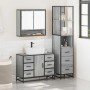 Set de muebles de baño 3 pzas madera contrachapada gris sonoma by , Bathroom furniture - Ref: Foro24-3301173, Price: 318,12 €...