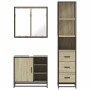Set de muebles de baño 3 pzas madera contrachapada roble Sonoma von , Badezimmermöbel - Ref: Foro24-3301146, Preis: 261,92 €,...