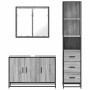 Set de muebles de baño 3 pzas madera contrachapada gris sonoma von , Badezimmermöbel - Ref: Foro24-3301133, Preis: 274,65 €, ...