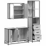 Set de muebles de baño 3 pzas madera contrachapada gris sonoma von , Badezimmermöbel - Ref: Foro24-3301133, Preis: 274,65 €, ...