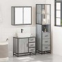Set de muebles de baño 3 pzas madera contrachapada gris sonoma von , Badezimmermöbel - Ref: Foro24-3301138, Preis: 286,17 €, ...