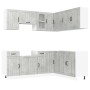 Mueble cocina Kalmar gris hormigón 11 pzas madera contrachapada von , Küchenschränke - Ref: Foro24-3314945, Preis: 680,90 €, ...