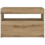 Mesilla de noche con luces LED roble artesanal 60x35x40 cm by , Nightstands - Ref: Foro24-3329176, Price: 52,27 €, Discount: %