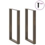 Patas de mesa centro forma U 2uds acero natural 60x(100-101) cm von , Tischbeine - Ref: Foro24-4013239, Preis: 106,64 €, Raba...