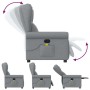 Sillón reclinable de masaje de tela gris claro by , Armchairs - Ref: Foro24-4015666, Price: 213,53 €, Discount: %
