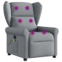 Sillón reclinable de masaje de tela gris claro by , Armchairs - Ref: Foro24-4015666, Price: 213,53 €, Discount: %
