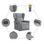 Sillón reclinable de masaje de tela gris claro by , Armchairs - Ref: Foro24-4015666, Price: 213,53 €, Discount: %