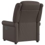 Sillón reclinable de cuero sintético marrón brillante de , Sillones - Ref: Foro24-4015679, Precio: 242,05 €