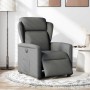 Sillón reclinable eléctrico de tela gris oscuro by , Armchairs - Ref: Foro24-3303115, Price: 246,37 €, Discount: %