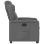 Sillón reclinable eléctrico de tela gris oscuro by , Armchairs - Ref: Foro24-3303115, Price: 246,37 €, Discount: %