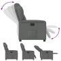Sillón reclinable eléctrico de tela gris oscuro by , Armchairs - Ref: Foro24-3303115, Price: 246,37 €, Discount: %