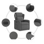 Sillón reclinable eléctrico de tela gris oscuro by , Armchairs - Ref: Foro24-3303115, Price: 246,37 €, Discount: %