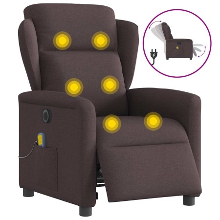 Sillón reclinable de masaje eléctrico tela marrón oscuro von , Sessel - Ref: Foro24-3303129, Preis: 249,07 €, Rabatt: %