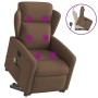 Silla de masaje reclinable de pie de tela marrón by , Armchairs - Ref: Foro24-3303148, Price: 271,02 €, Discount: %